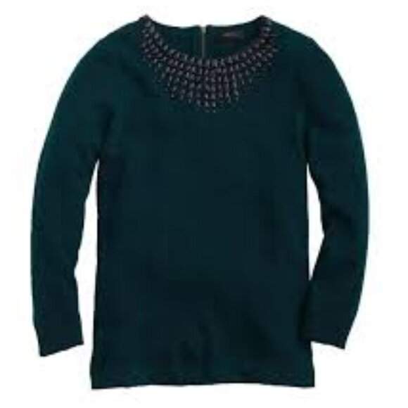 J. Crew Jeweled Starburst Wool/Rabbit Hair Blend Sweater - Picture 12 of 16